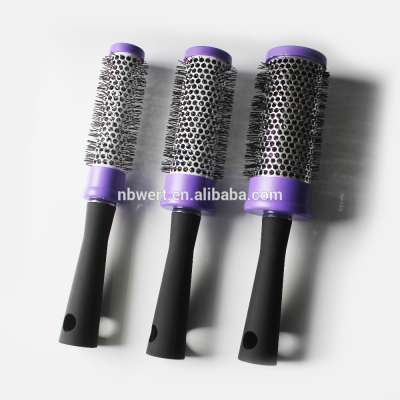 2017 New Purple Color Ceramic round hair brush